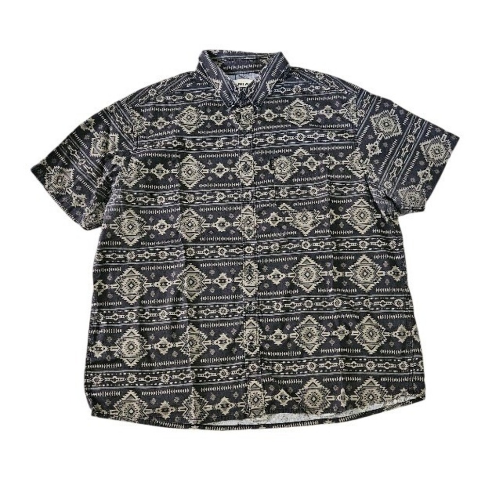 Ariat Button Down Shirt Mens XXL Modern Fit Short Sleeve Aztec Southwestern